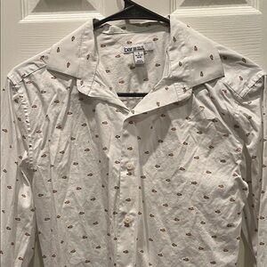 Bar III Men's White Shirt with clown fish